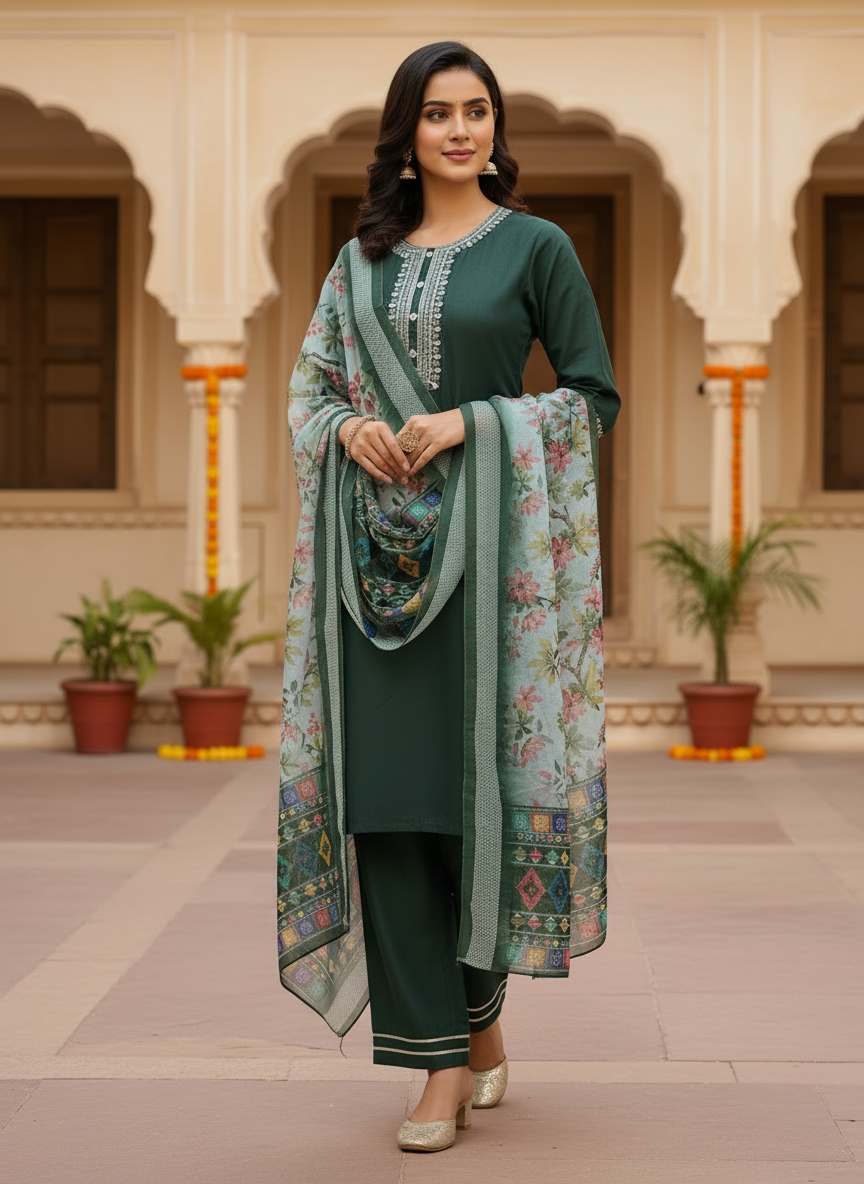 Magic Cotton 3 Piece Suit D3P-15