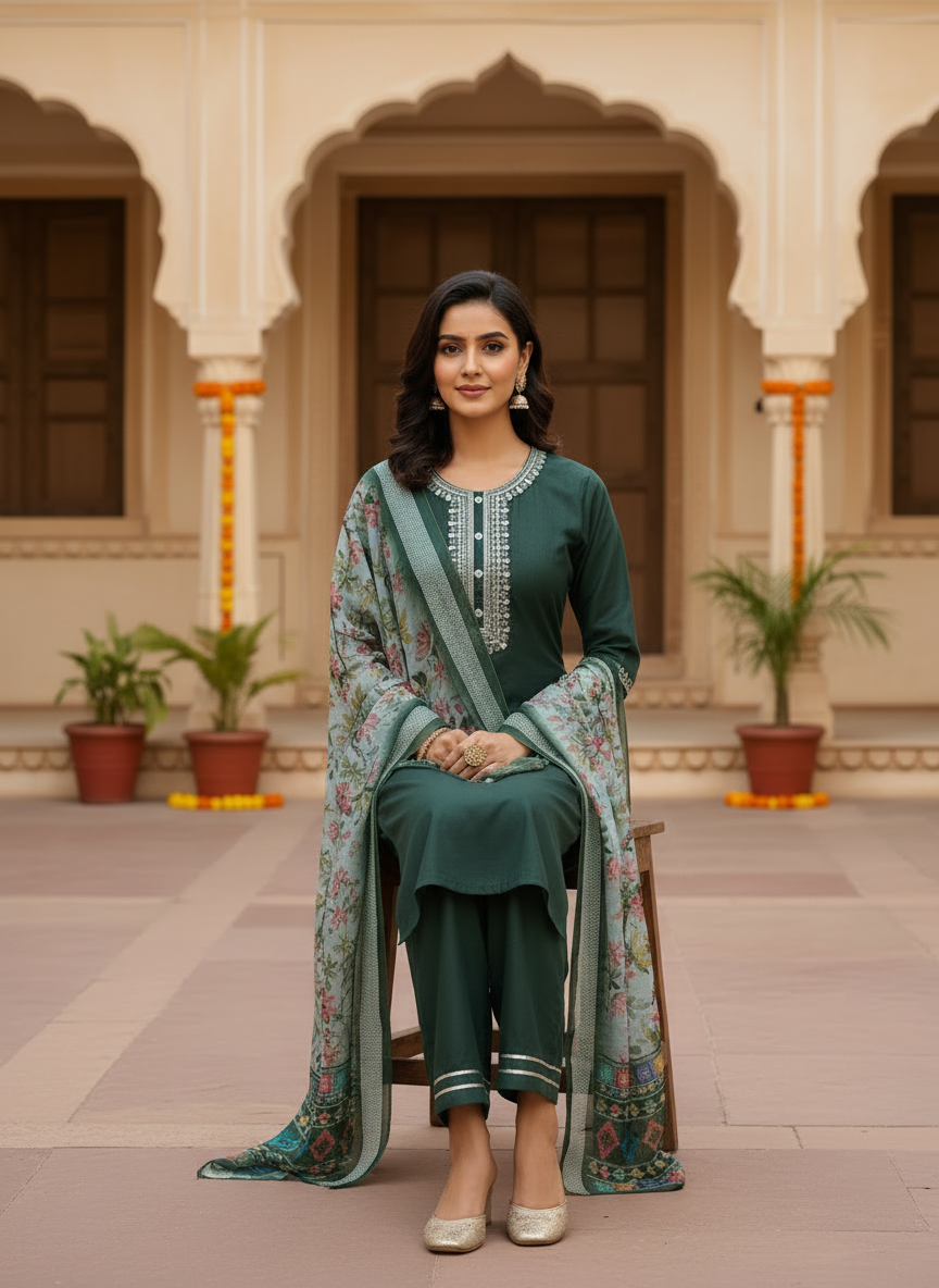 Magic Cotton 3 Piece Suit D3P-15