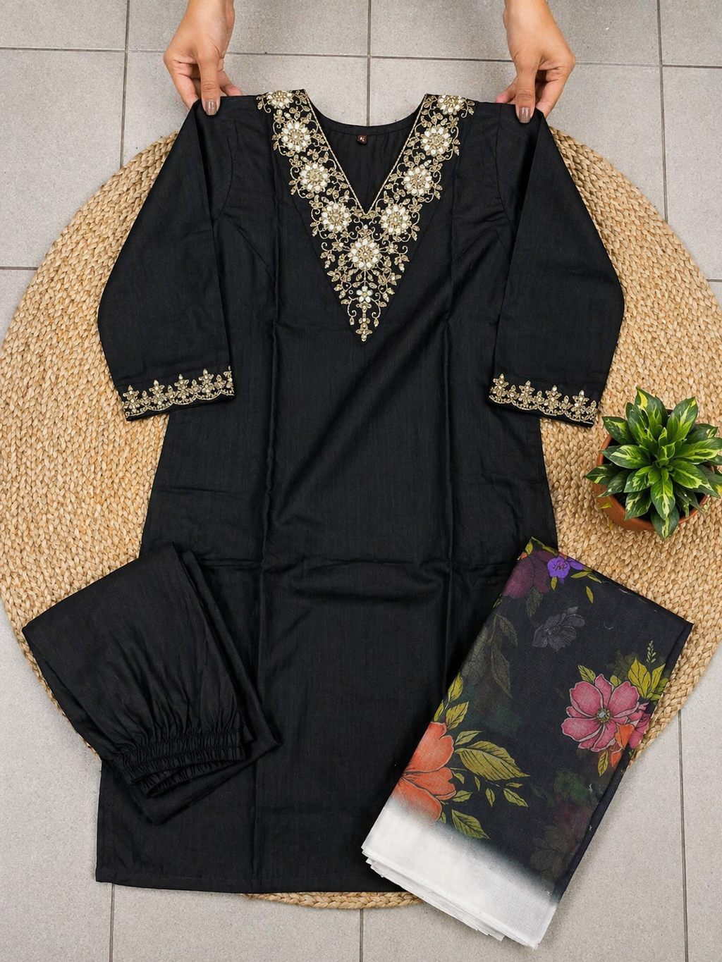 Rayon Slub 3 Piece Suit D3P-28