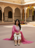 Rayon Slub Sequence Embroidery Suit D3P-3