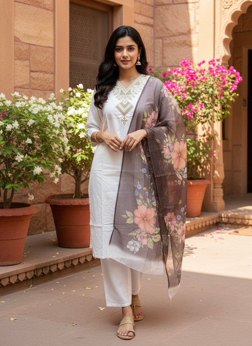 Rayon Slub 3 Piece Suit D3P-29
