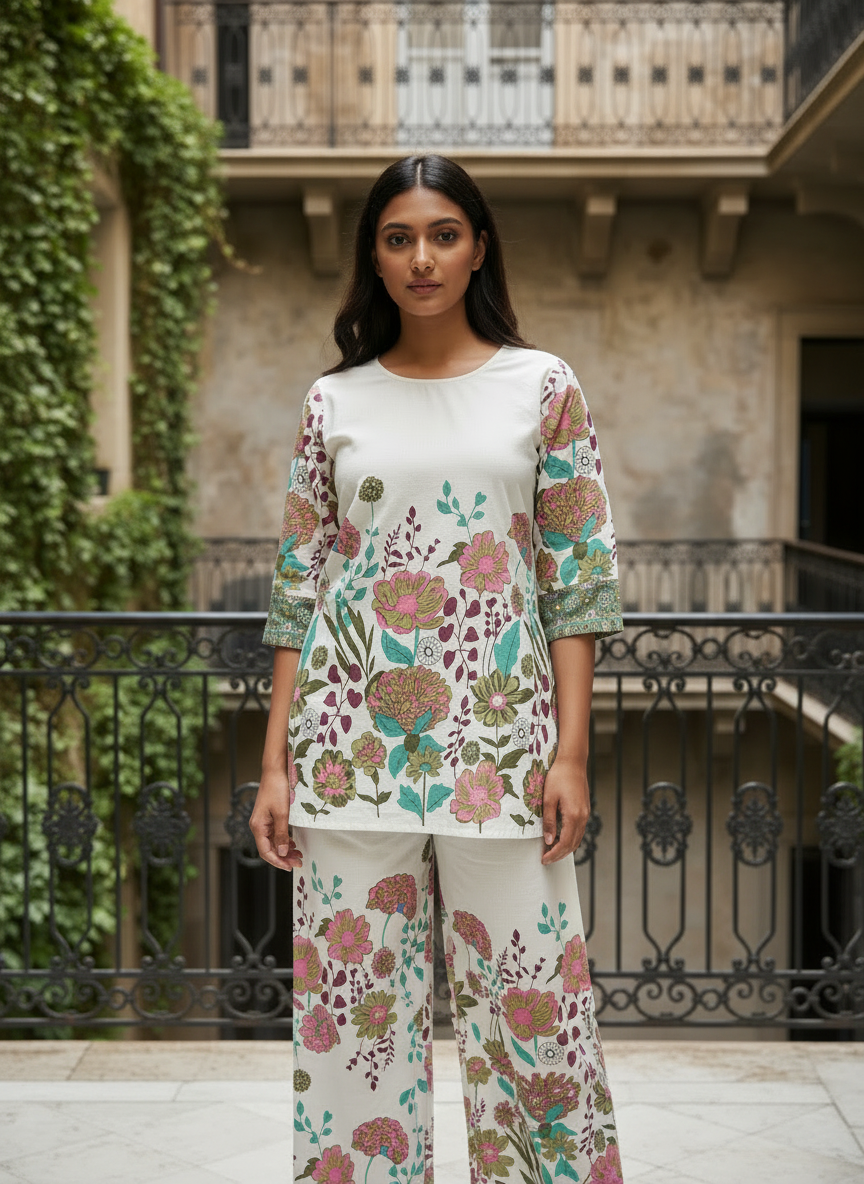 Khadi Cotton Coord Set D-102