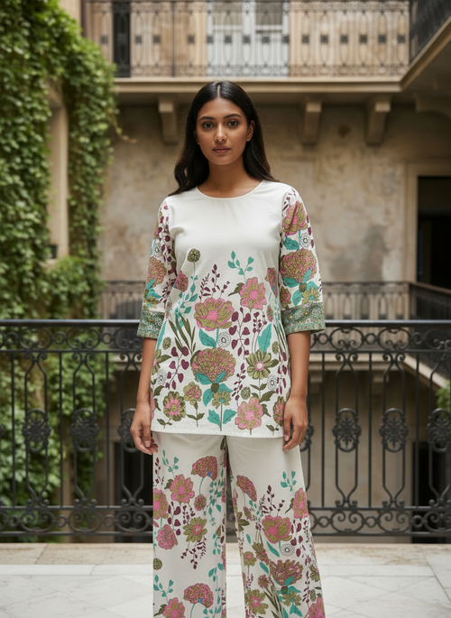 Khadi Cotton Coord Set D-102