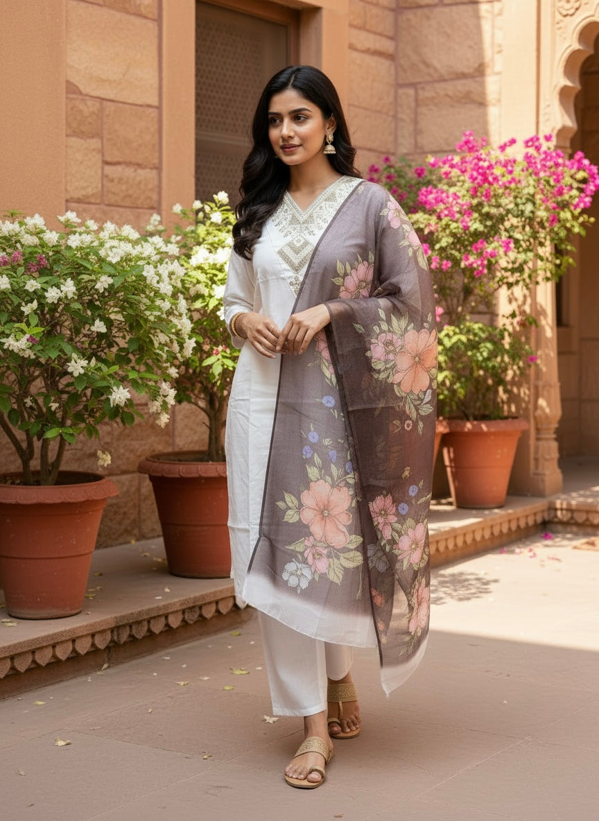 Rayon Slub 3 Piece Suit D3P-29