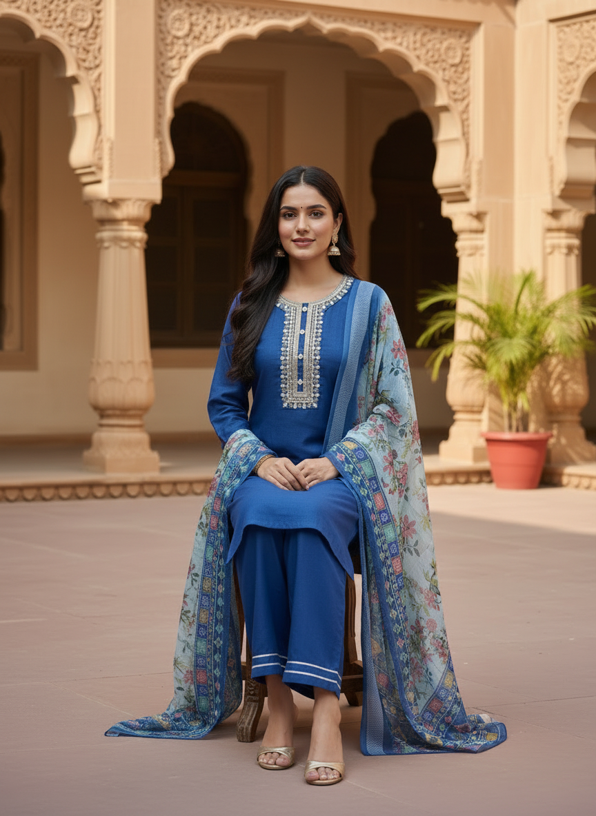 Magic Cotton 3 Piece Suit D3P-18